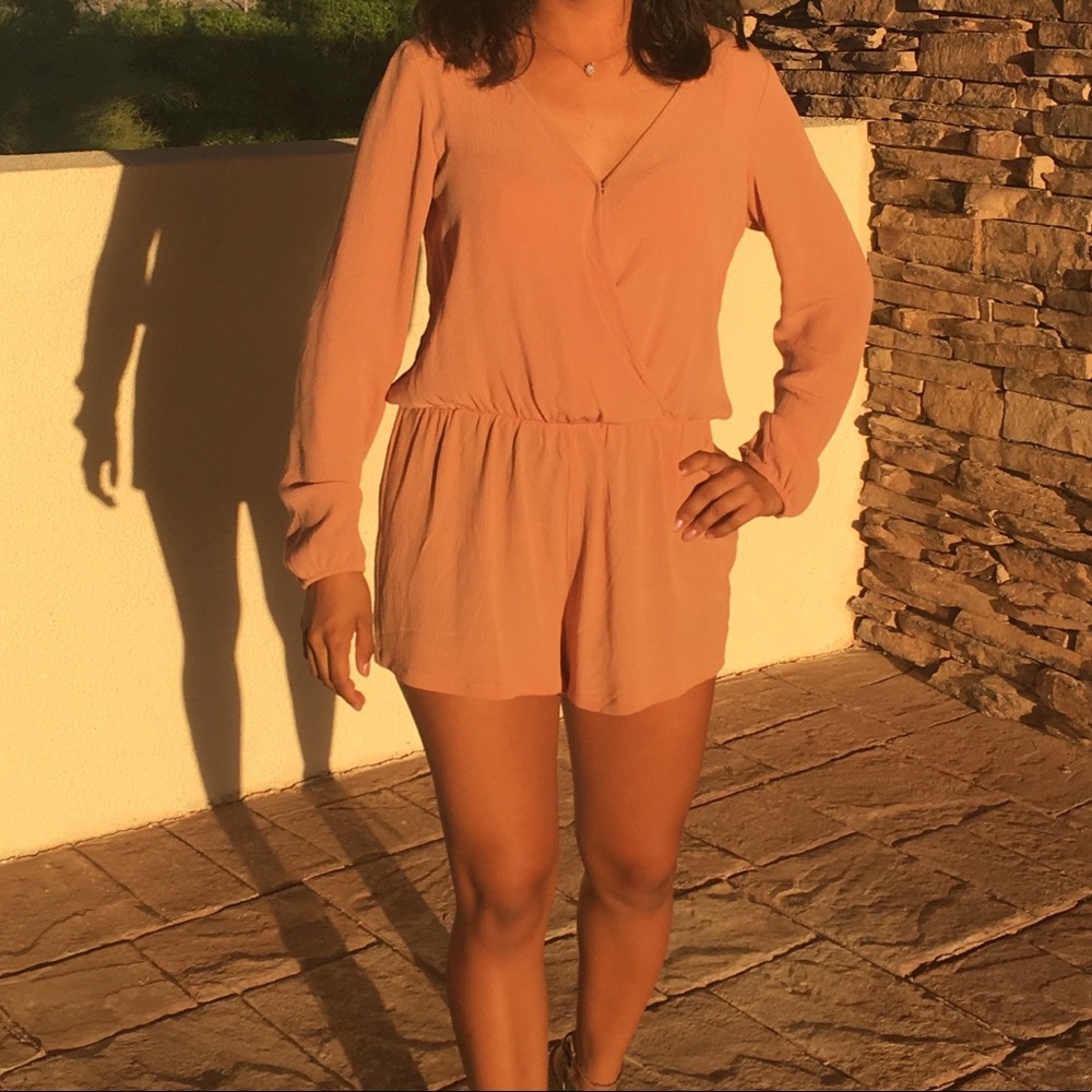 F21 Nude Pink Romper - Picture 5 of 5